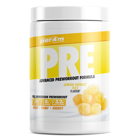 PER4M Pre Workout Stim Lemon Sherbet Fizz